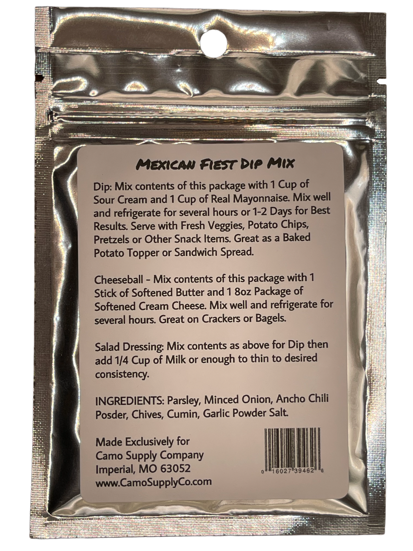 Mexican Fiesta Dip Mix