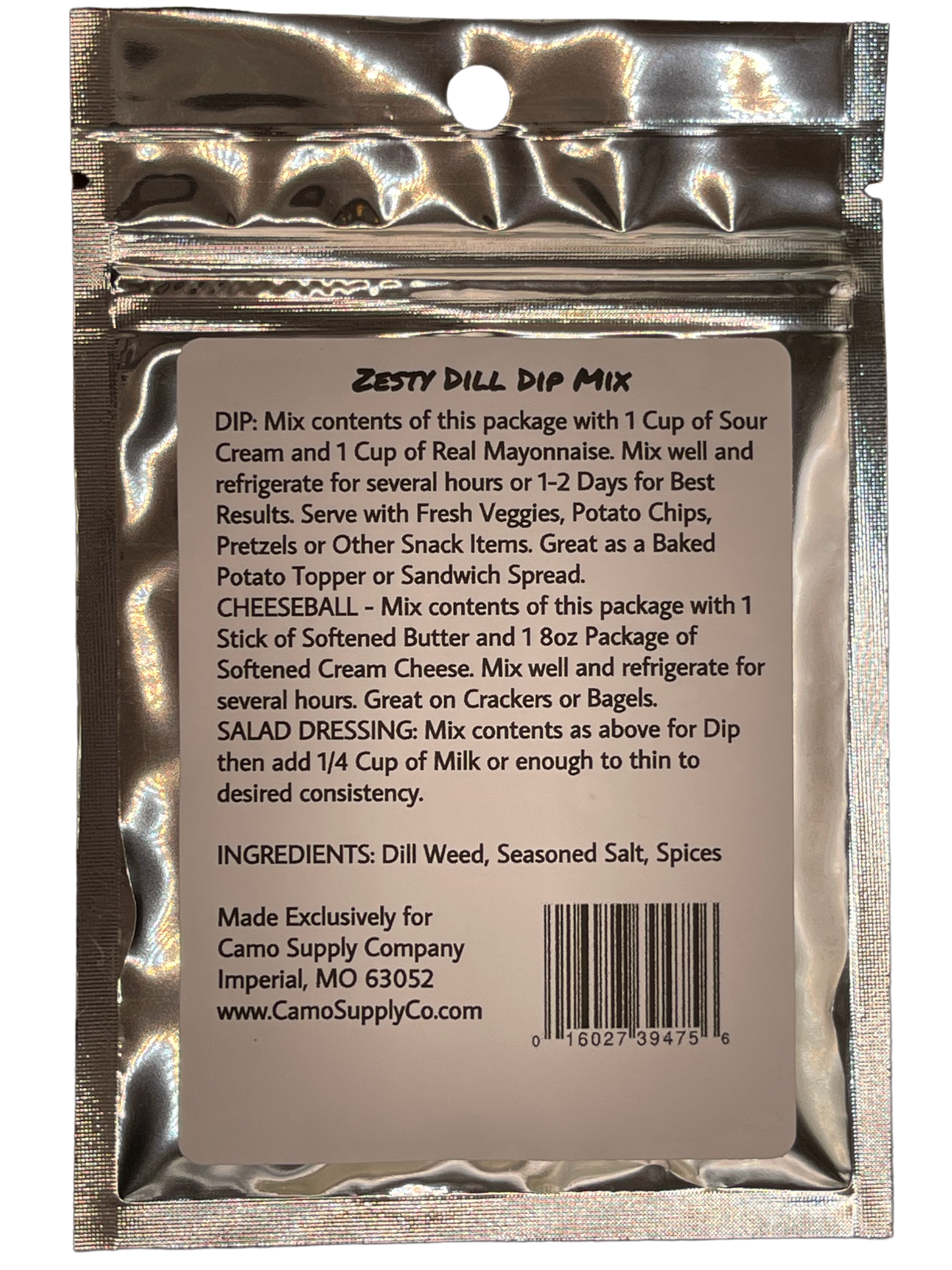 Zesty Dill Dip Mix